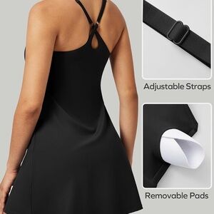 Black athleisure dress